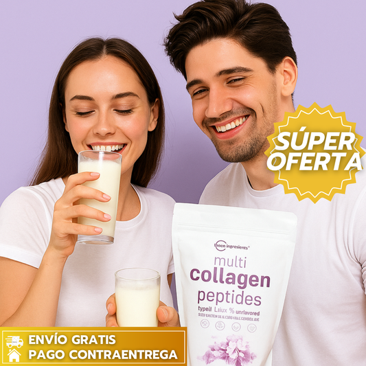 Multi Collagen Peptides™:Nutre tu piel, cabello y articulaciones con colágeno hidrolizado