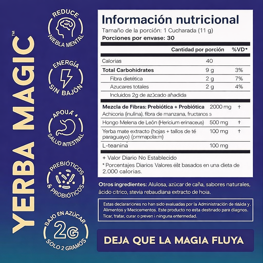 50%OFF - YERBA MAGIC ® 🥭Té Natural en Polvo IMPORTADO 🇺🇸