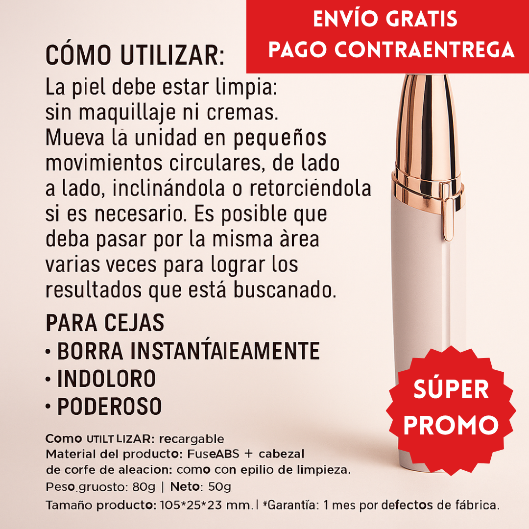 Flawless Brows™:PREMIUM Remover vello de las cejas rápido y sin dolor