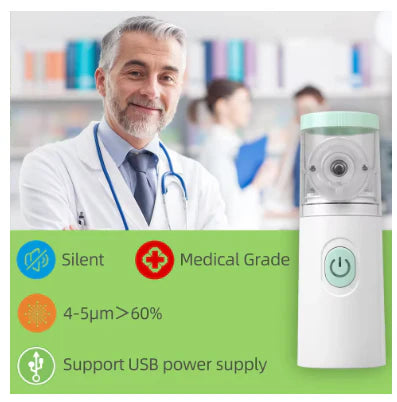 AIRPULSE™: Nebulizador portátil inalámbrico para alivio respiratorio inmediato en cualquier lugar