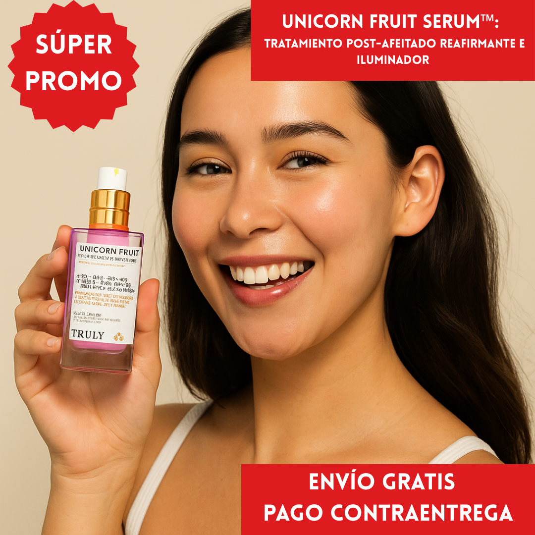 Unicorn Fruit Serum™: ORIGINAL Tratamiento Post-Afeitado Reafirmante e Iluminador