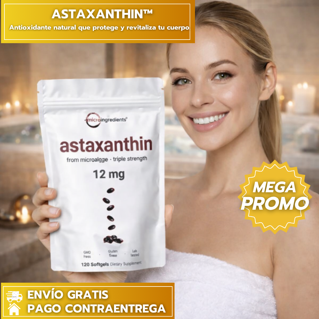 50% OFF - ASTAXANTHIN™: Antioxidante natural que protege y revitaliza tu cuerpo.