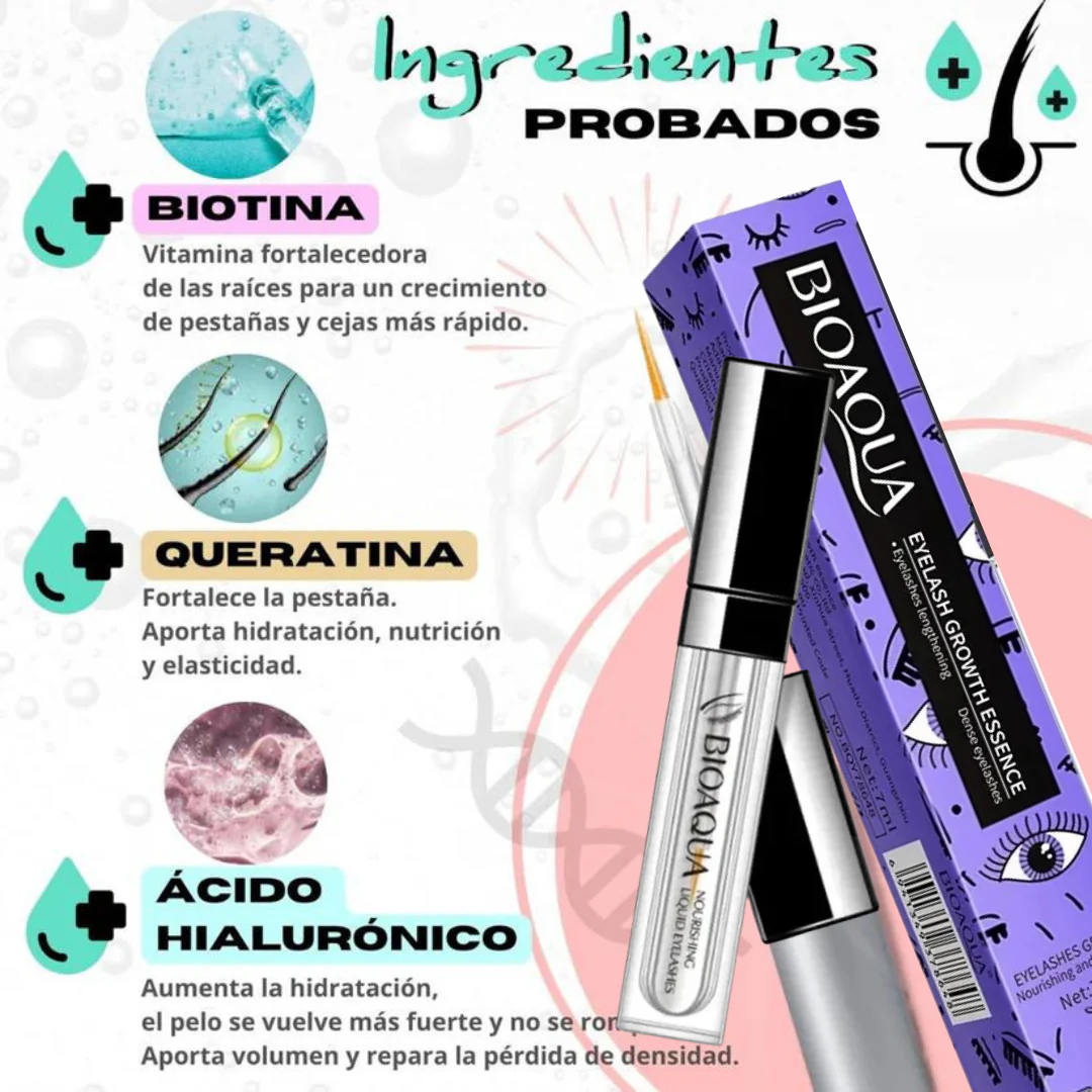 50%OFF 2x1: BIOAQUA GHORA BEAUTY™: Serum Crecimiento Pestañas