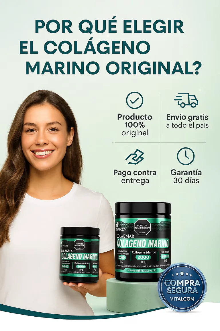 COLAGMAR™: ORIGINAL COLÁGENO MARINO - Luce radiante desde adentro hacia afuera
