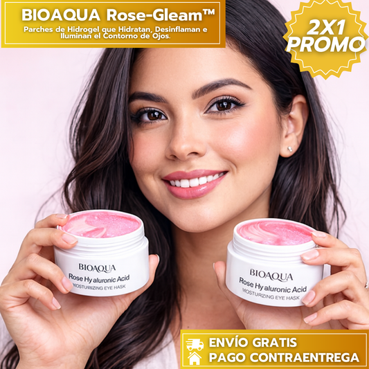 50%OFF 2x1: BIOAQUA Rose-Gleam™: Parches de Hidrogel que Hidratan, Desinflaman e Iluminan el Contorno de Ojos.