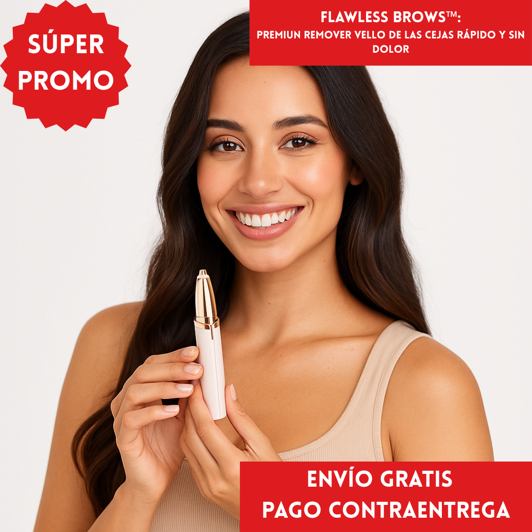 Flawless Brows™:PREMIUM Remover vello de las cejas rápido y sin dolor