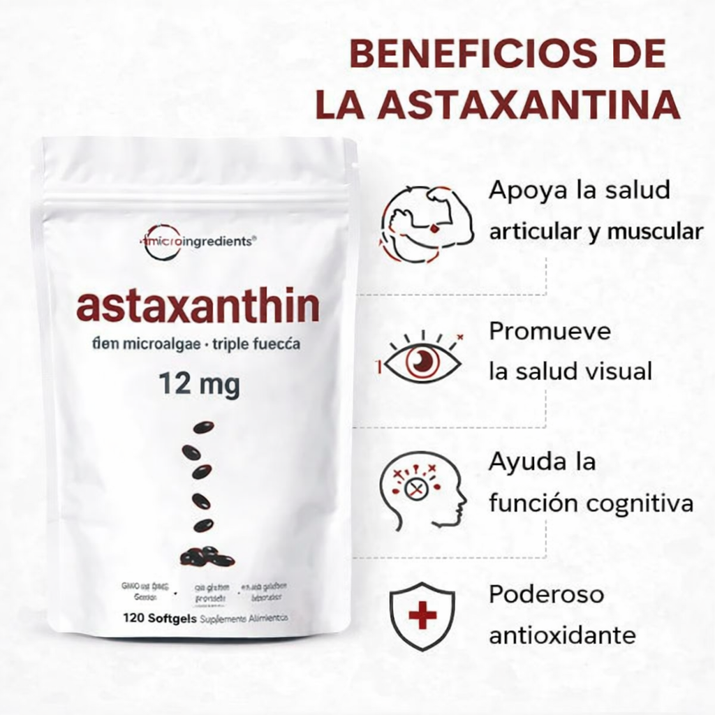 50% OFF - ASTAXANTHIN™: Antioxidante natural que protege y revitaliza tu cuerpo.