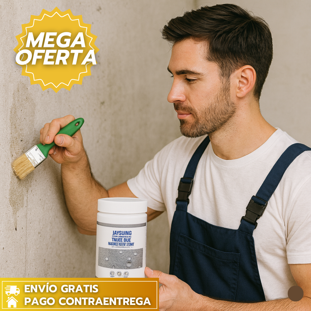 SELLADOR IMPERMEABILIZANTE™:Líquido que sella grietas y bloquea la humedad al instante.