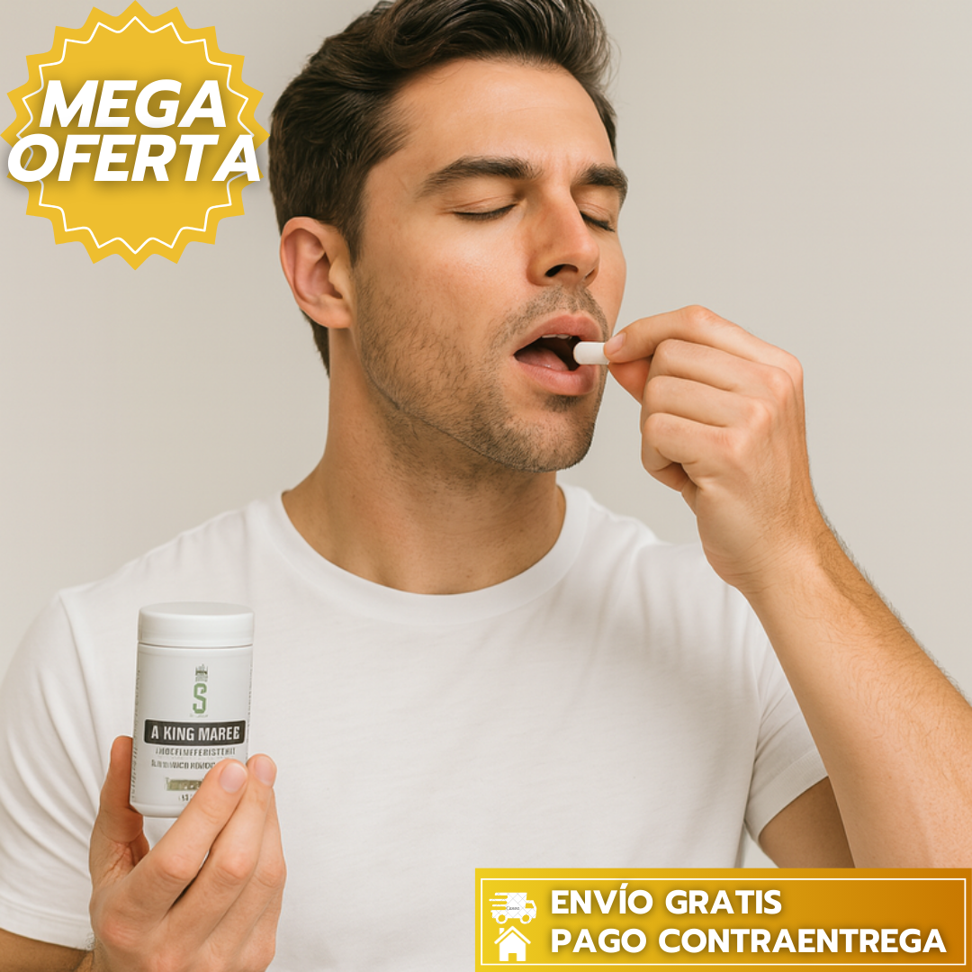 KING MAKER™: Multivitamínico masculino que impulsa energía, resistencia y fuerza para un rendimiento diario.