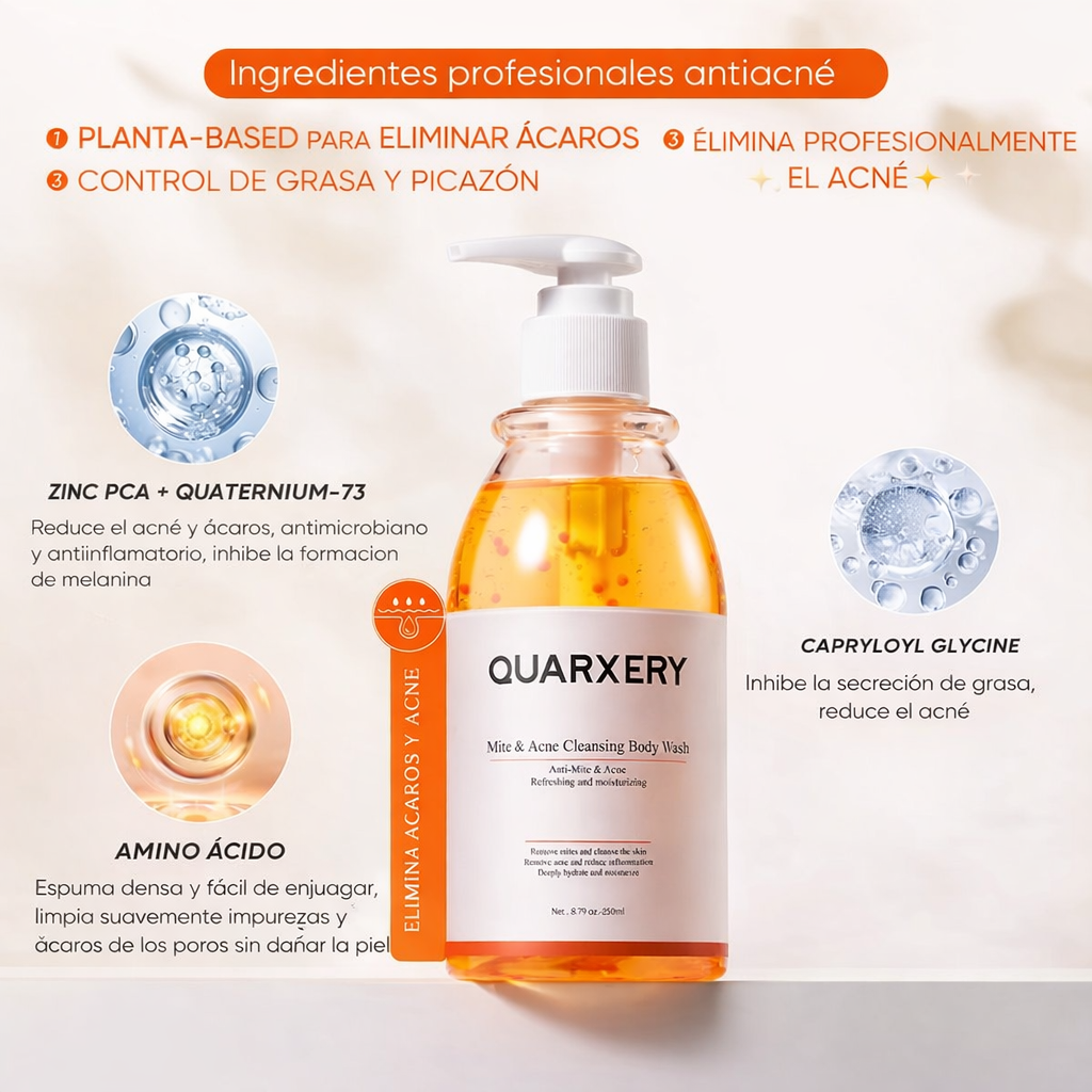 50% OFF- QUARXERY™: Limpieza profunda anti-ácaros y control de acné corporal