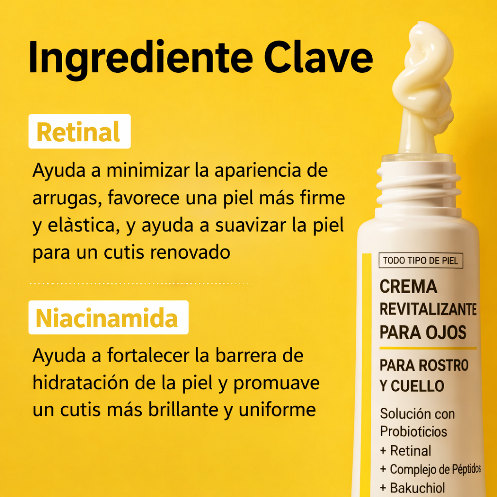 50%OFF  NIDA REVIVE™: Crema Rejuvenecedora para Cara ,Ojos y Cuello con Efecto Luminoso y Antiedad