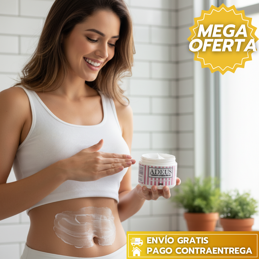 ADEUS Multi-Action™: Crema corporal anticelulítica reafirmante con extracto de asiática y algas marinas.