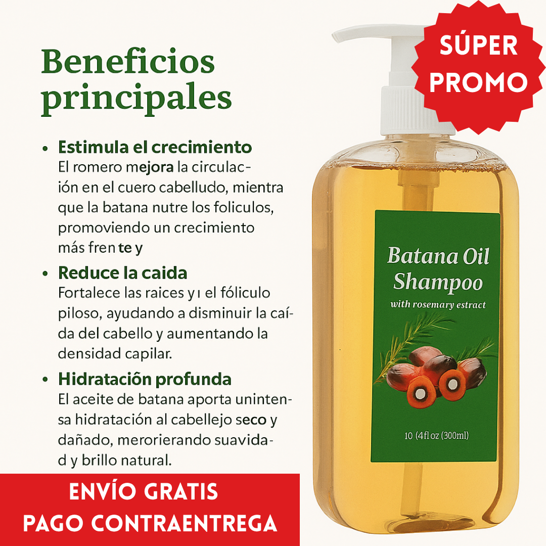 Batana Oil Shampoo™: ORIGINAL Shampoo con aceite de batana y extracto de romero