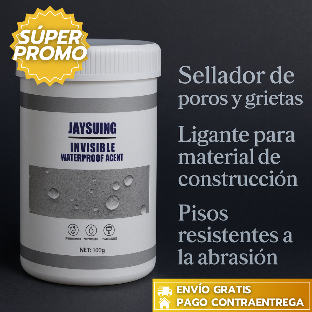 SELLADOR IMPERMEABILIZANTE™:Líquido que sella grietas y bloquea la humedad al instante.