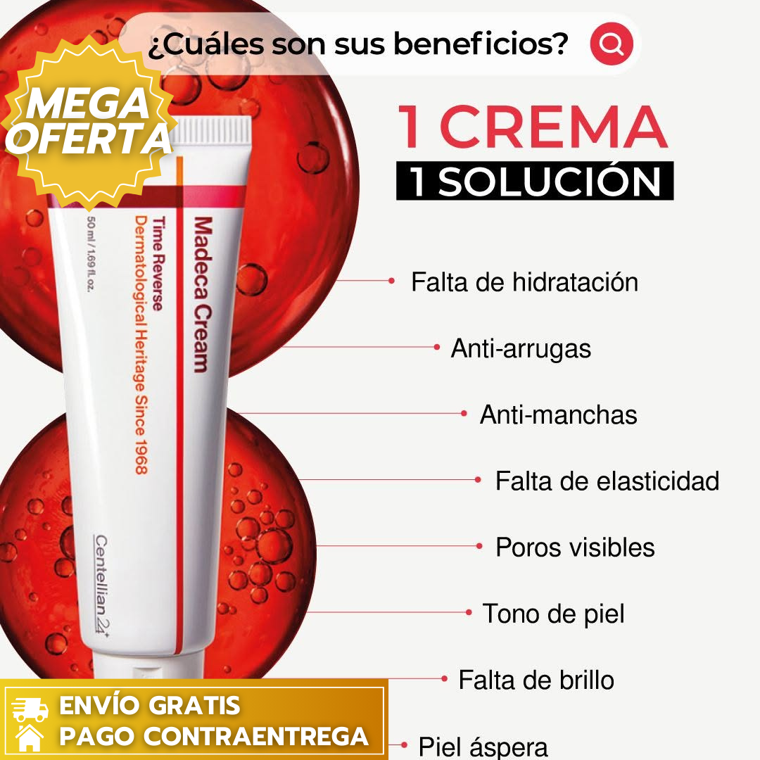 50%OFF MADECA CREAM  [Centellian24]™:Crema facial que reafirma, repara y rejuvenece la piel.