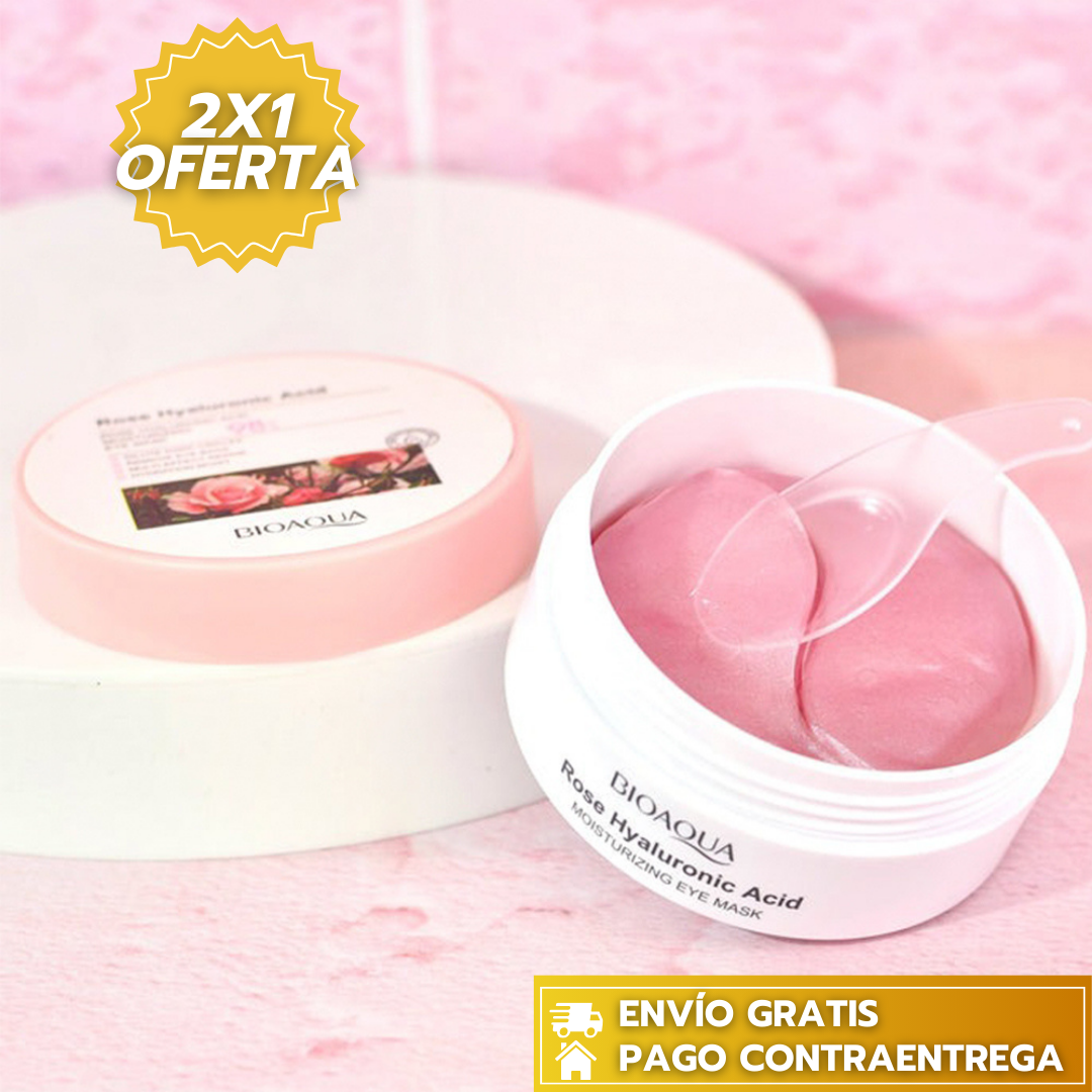 50%OFF 2x1: BIOAQUA Rose-Gleam™: Parches de Hidrogel que Hidratan, Desinflaman e Iluminan el Contorno de Ojos.