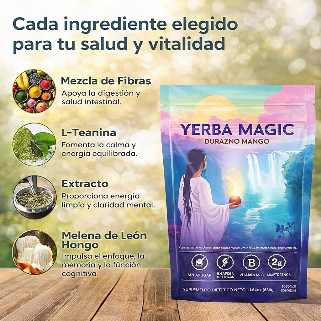 50%OFF - YERBA MAGIC ® 🥭Té Natural en Polvo IMPORTADO 🇺🇸