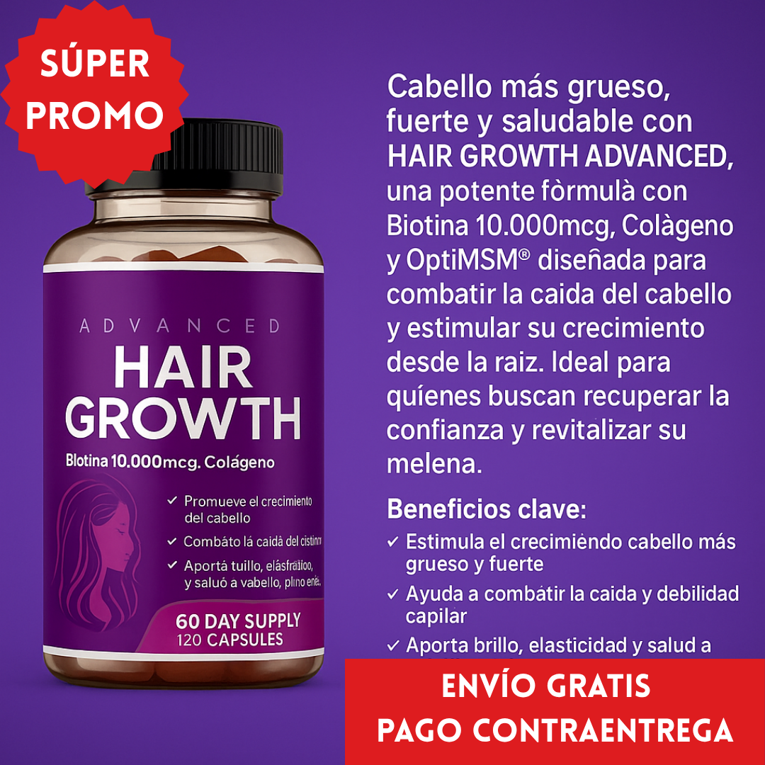 Hair Growth™: ORIGINAL Vitaminas para el crecimiento del cabello