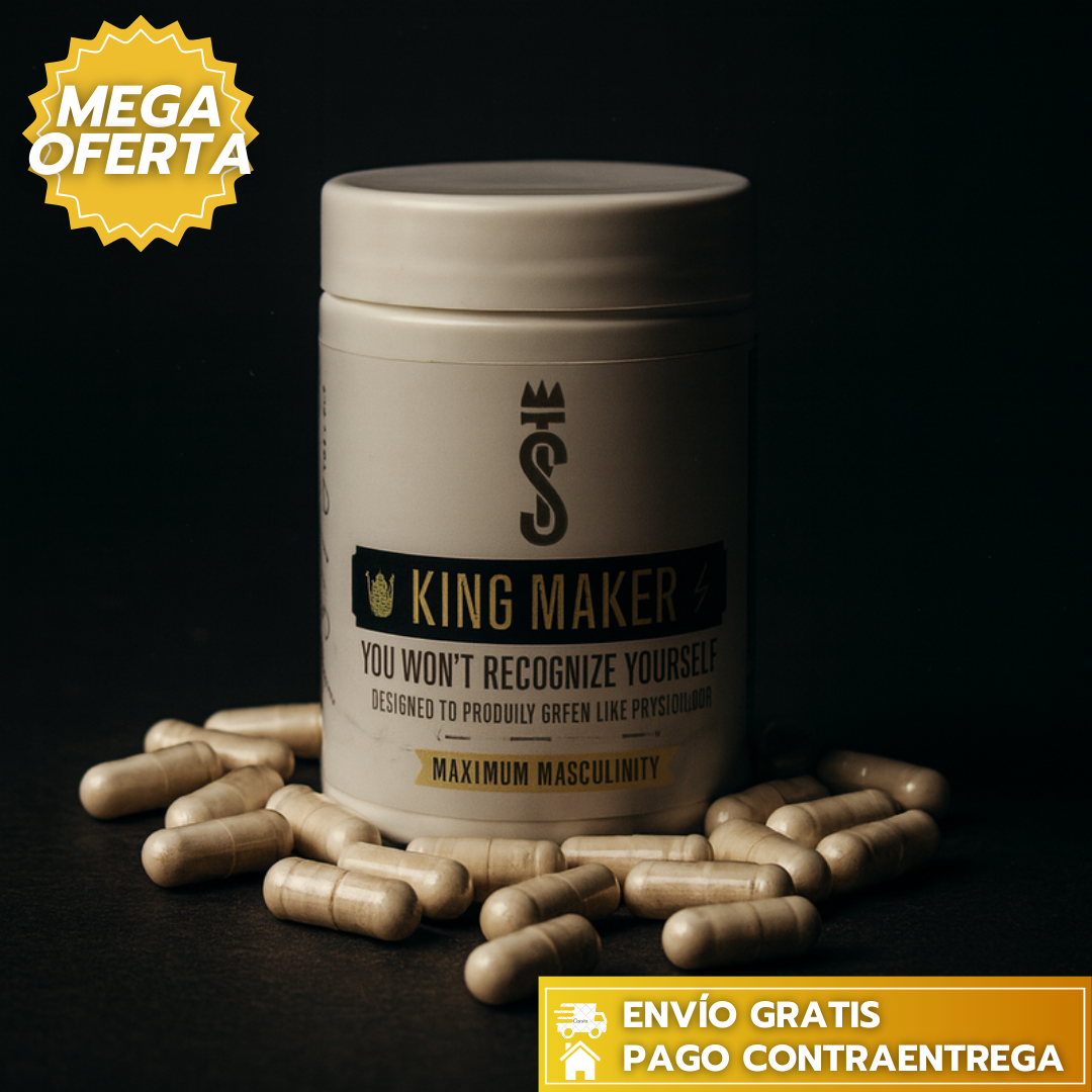 KING MAKER™: Multivitamínico masculino que impulsa energía, resistencia y fuerza para un rendimiento diario.