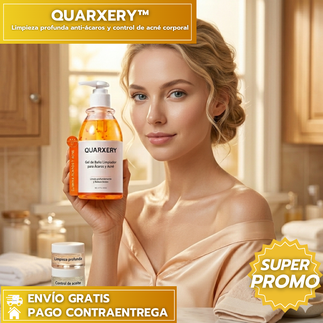 50% OFF- QUARXERY™: Limpieza profunda anti-ácaros y control de acné corporal
