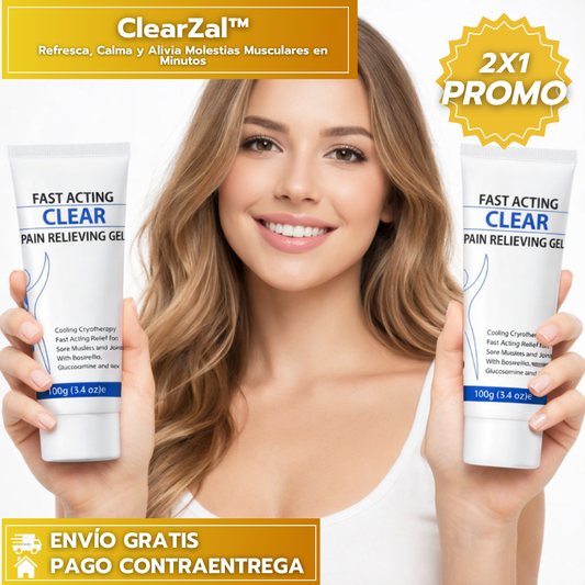 OFERTA ESPECIAL 2X1: ClearZal™ Refresca, Calma y Alivia Molestias Musculares en Minutos