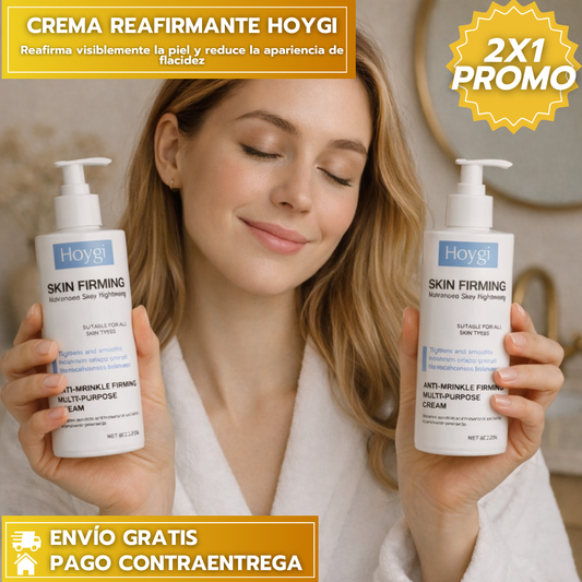 50%OFF 2X1 CREMA REAFIRMANTE HOYGI (Original): Reafirma visiblemente la piel y reduce la apariencia de flacidez