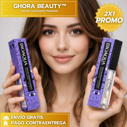 50%OFF 2x1: BIOAQUA GHORA BEAUTY™: Serum Crecimiento Pestañas
