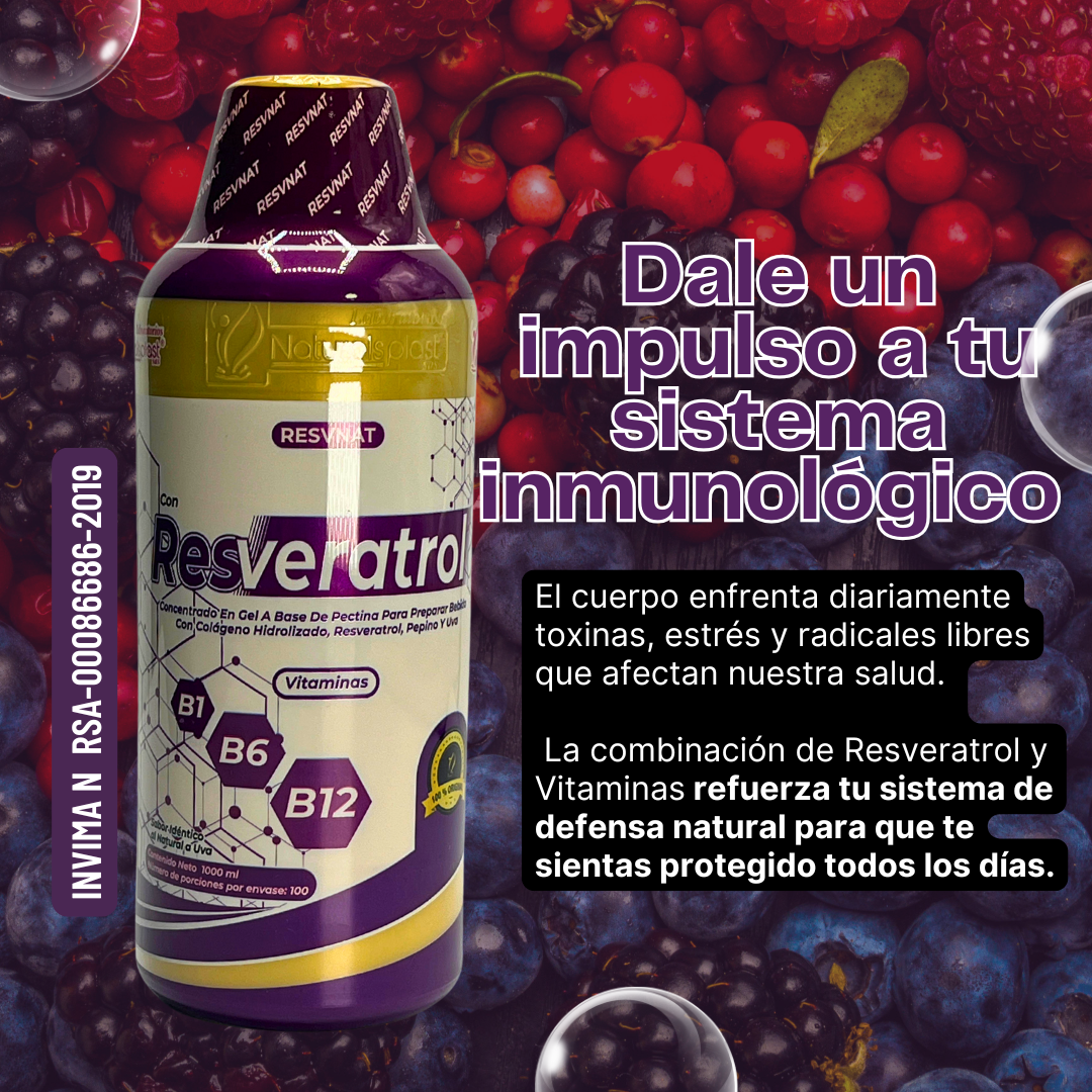 Resvertrol 1000ml Nh™: ORIGINAL potente antioxidante que retrasar el envejecimiento