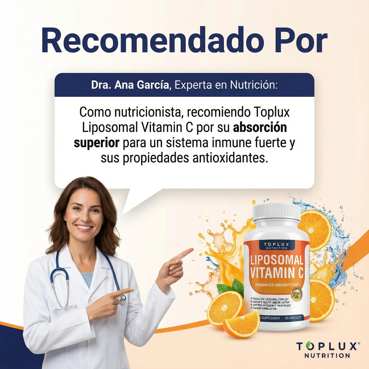 50%OFF LIPOSOMAL VITAMIN C™ + E-BOOK🎁 :Alta absorción Energía, defensas y circulación para mujeres +40